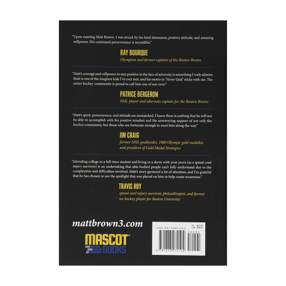 Matt Brown Line Change Book Back Cover